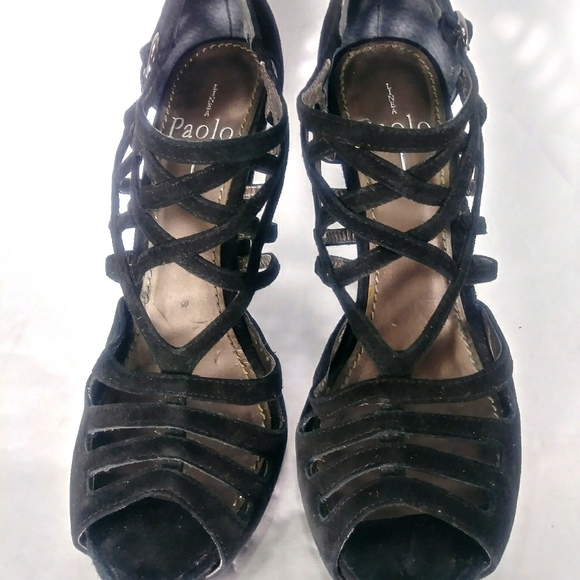 Linea paolo suede heels peep toe - Picture 10 of 16